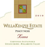 WillaKenzie Estate Kiana Pinot Noir 2010 Front Label