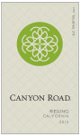 Canyon Road Riesling 2013 Front Label