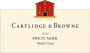 Cartlidge & Browne Pinot Noir 2010 Front Label