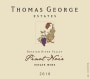 Thomas George Pinot Noir 2010 Front Label