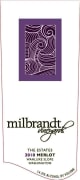 Milbrandt The Estates Merlot 2010 Front Label