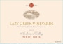 Lazy Creek Vineyards Pinot Noir 2011 Front Label