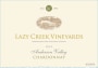 Lazy Creek Vineyards Chardonnay 2010 Front Label