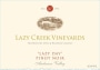 Lazy Creek Vineyards Lazy Day Pinot Noir 2013 Front Label