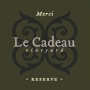 Le Cadeau Vineyard Merci Reserve Pinot Noir 2014 Front Label