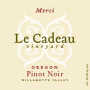 Le Cadeau Vineyard Merci Pinot Noir 2011 Front Label