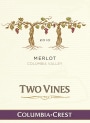 Two Vines California Merlot 2010 Front Label