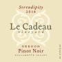 Le Cadeau Vineyard Serendipity Pinot Noir 2014 Front Label