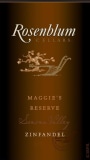 Rosenblum Cellars  Samsel Vineyard Maggies Reserve Zinfandel 2011 Front Label