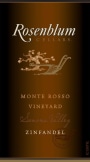 Rosenblum Cellars Monte Rosso Zinfandel 2011 Front Label