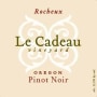 Le Cadeau Vineyard Rocheux Pinot Noir 2013 Front Label