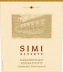 Simi Reserve Cabernet Sauvignon 2011 Front Label