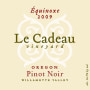 Le Cadeau Vineyard Equinoxe Pinot Noir 2009 Front Label