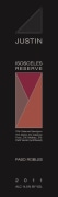 Justin Isosceles Reserve 2011 Front Label