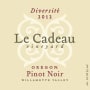 Le Cadeau Vineyard Diversite Pinot Noir 2012 Front Label