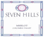 Seven Hills Winery Columbia Valley Merlot 2011 Front Label