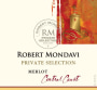 Robert Mondavi Private Selection Merlot 2011 Front Label