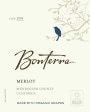 Bonterra Mendocino County Merlot 2011 Front Label