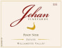 Johan Vineyards Estate Pinot Noir 2011 Front Label
