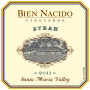 Bien Nacido Estate Bien Nacido Vineyard Syrah 2011 Front Label