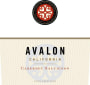 Avalon California Cabernet Sauvignon 2011 Front Label