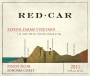 Red Car Zephyr Farms Pinot Noir 2011 Front Label