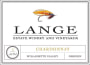 Lange Winery Chardonnay 2012 Front Label