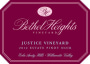 Bethel Heights Justice Vineyard Pinot Noir 2012 Front Label