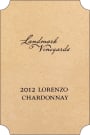 Landmark Lorenzo Chardonnay 2012 Front Label