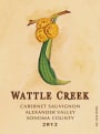 Wattle Creek Alexander Valey Cabernet Sauvignon 2012 Front Label