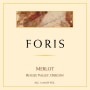 Foris Merlot 2012 Front Label