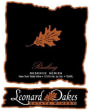 Leonard Oakes Estate Winery Reserve Series Riesling 2012 Front Label