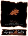 Leonard Oakes Estate Winery Reserve Series Riesling 2013 Front Label