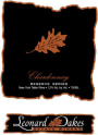 Leonard Oakes Estate Winery Reserve Series Chardonnay 2011 Front Label