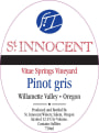 St. Innocent Vitae Springs Vineyard Pinot Gris 2012 Front Label