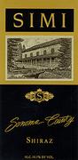 Simi Shiraz 1999 Front Label