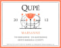 Qupe Marsanne 2012 Front Label