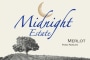 Midnight Cellars Winery Estate Merlot 2013 Front Label