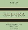 Allora Cielo Red Proprietary Blend 2012 Front Label