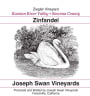 Joseph Swan Ziegler Vineyard Zinfandel 2012 Front Label