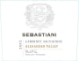 Sebastiani Alexander Valley Cabernet Sauvignon 2012 Front Label