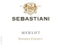 Sebastiani Sonoma County Merlot 2012 Front Label