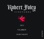 Robert Foley Vineyards Claret 2012 Front Label