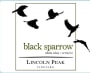 Lincoln Peak Vineyard Black Sparrow White 2015 Front Label