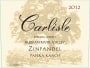 Carlisle Papera Ranch Zinfandel 2012 Front Label