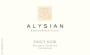 Alysian Hallberg Vineyard Crossroads Pinot Noir 2012 Front Label