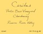 Ceritas Porter Bass Vineyard Chardonnay 2012 Front Label