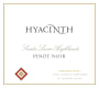 Hyacinth Pinot Noir 2013  Front Label