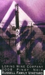 Loring Wine Company Russell Family Pinot Noir 2008 Front Label