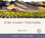 Fore Family Vineyards Pinot Noir 2007  Front Label